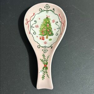 Potter’s studio Christmas spoon rest